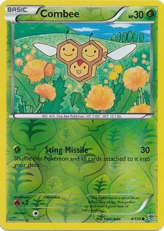 Plasma Storm Combee #4/135 reverse holo